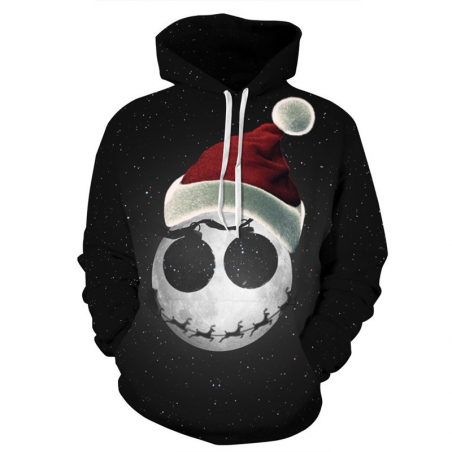 3D Christmas Halloween Skull print - hoodie - unisexHoodies & Sweatshirt