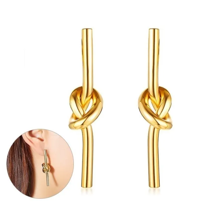 Boucles d'oreilles en acier inoxydable