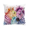 Safari coloré zèbres - housse de coussin