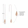 Water drop stainless steel long earringsEarrings