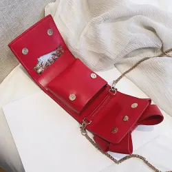 Petit sac élégant avec arc & chaîne