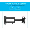 Porte-TV murale pivotante universelle - support