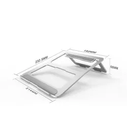 Foldable - support en aluminium réglable pour ordinateur portable & tablette