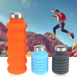 Bouteille d'eau en silicone froid 500 ml