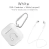 Boîtier pour écouteur en silicone pour Apple AirPods avec crochet