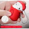 Boîtier pour écouteur en silicone pour Apple AirPods avec crochet