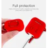 Boîtier pour écouteur en silicone pour Apple AirPods avec crochet