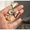 Boucles d'oreilles en acrylique géométrique