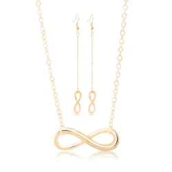 Lucky 8 - boucles d'oreilles & collier - bijouterie