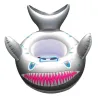 Cartoon shark - inflatable baby swimming ring - seat with handleSwimming