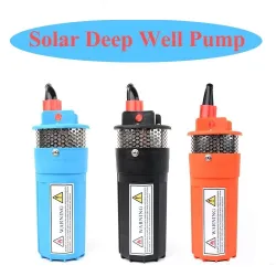 DC 12V/24V 6L/min - 70m de profondeur - pour panneaux solaires - mini pompe électrique submersible