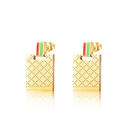 Boucles d'oreilles en acier inoxydable de luxe