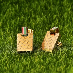 Boucles d'oreilles en acier inoxydable de luxe
