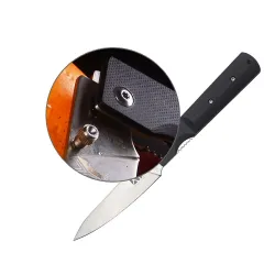 Couteau de camping pliant - 440A en acier inoxydable
