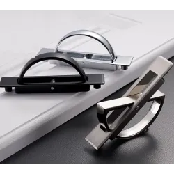 Hidden furniture handle with screws - stainless steelFurniture