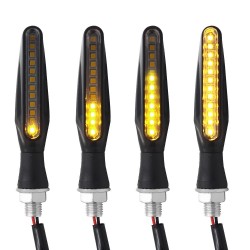 12 LED - feux de signalisation de moto - indicateurs pour Kawasaki & Harley 2 pcs