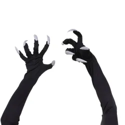 Gants Halloween avec de longs ongles