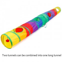 Tunnel coloré pour animaux - tube collapsible