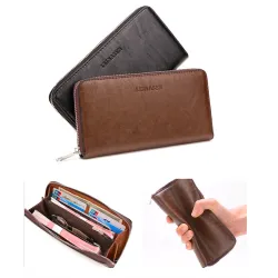 Sac à bandoulière en cuir tendance avec portefeuille*