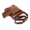 Sac à bandoulière en cuir tendance avec portefeuille*