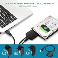 Adaptateur de convertisseur USB 3.0 à SATA