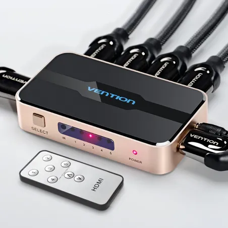 5 en 1 & 3 en 1 sortie - 4K Interrupteur HDMI