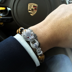 Crystal dragon - bracelet with beads stoneBracelets