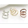 Gold & silver ear clip - 1 pieceEarrings