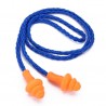 Bouchons d'oreilles en silicone étanche - réutilisable - protection auditive - avec corde 10 paires