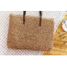 Grand sac de plage en paille