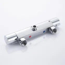 Robinet douche salle de bain - vanne thermostatique mixte