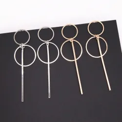 Boucles d'oreilles longues style punk tendance