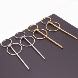 Boucles d'oreilles longues style punk tendance