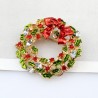 Christmas mistletoe wreath - brooch