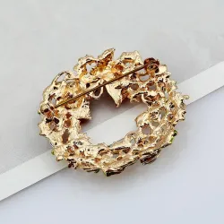 La couronne de Noël - broche