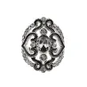 Carving pattern - hollow ring with crystalsRings