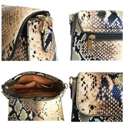 Forme de peau de serpent - petit sac à bandoulière