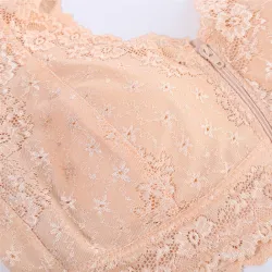 Soutien-gorge avec fermeture à glissière avant - sans couture