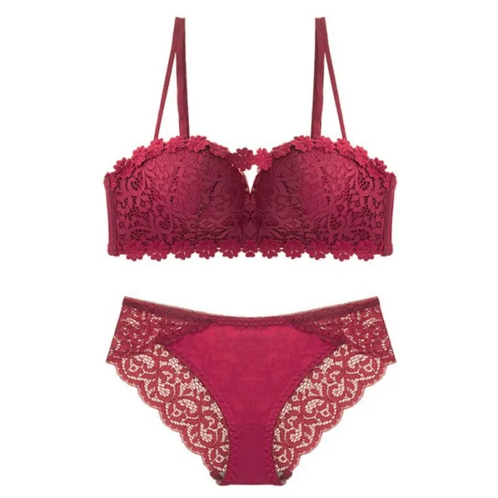 Soutien-gorge sexy & culotte - repousser - set de dentelle