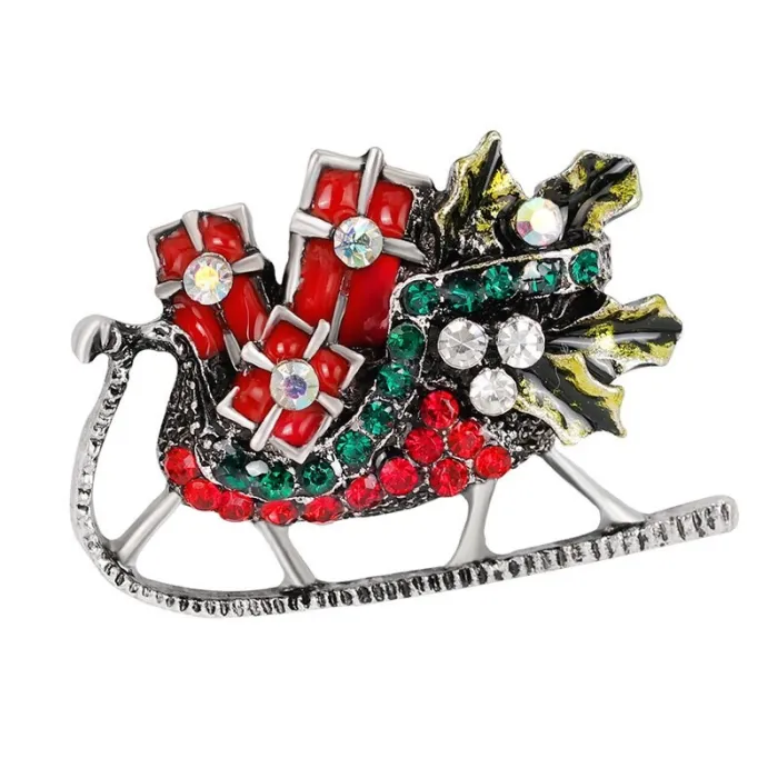 Broches en cristal de Noël