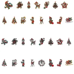 Broches en cristal de Noël