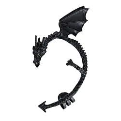 Boucle d'oreille gothique et punk avec dragon