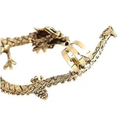 Boucle d'oreille gothique et punk avec dragon