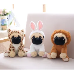 Chien chiot doux - peluche jouet 20cm