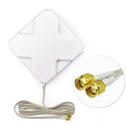 4G Antenna signal booster 35dbi - double SMA aerial - 220*190*21mm