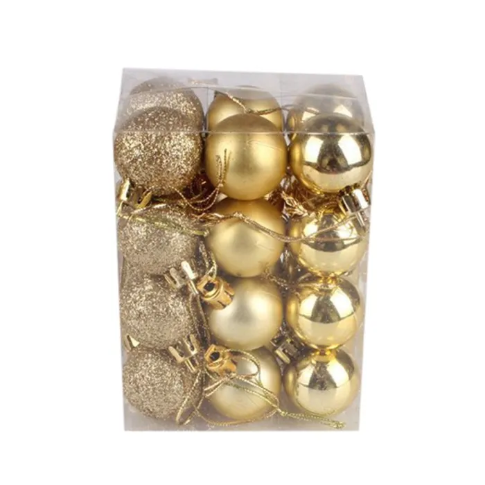 Boules d'arbre de Noël - 24 pièces