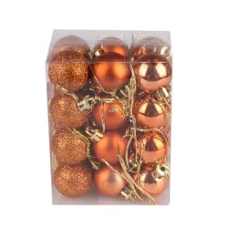 Boules d'arbre de Noël - 24 pièces