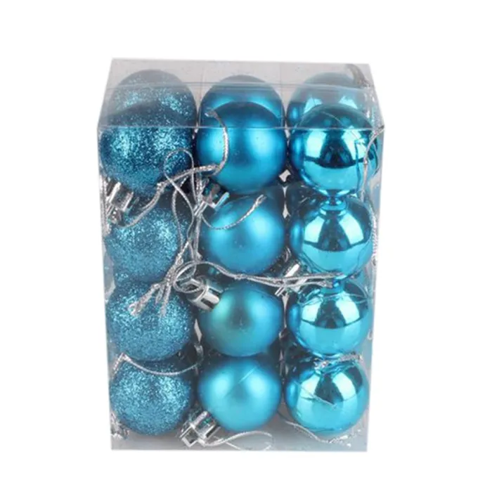 Boules d'arbre de Noël - 24 pièces
