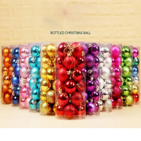Boules d'arbre de Noël - 24 pièces