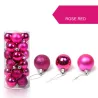 Boules d'arbre de Noël - 24 pièces